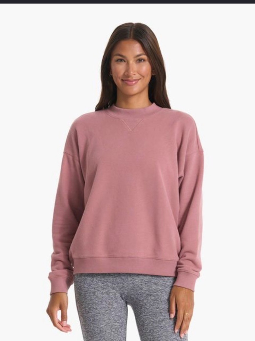 Vuori Dusty Rose Crewneck Sweatshirt - Women